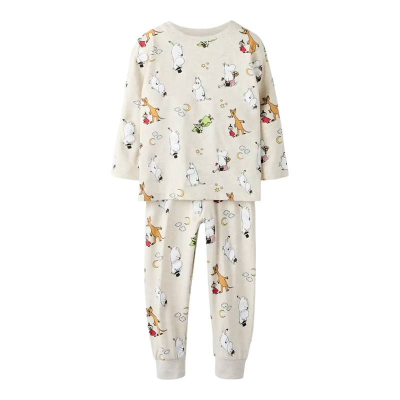 Name it Natsæt SEMOL MOOMIN - Peyote Melange-Nattøj-Name it-Ollifant.dk