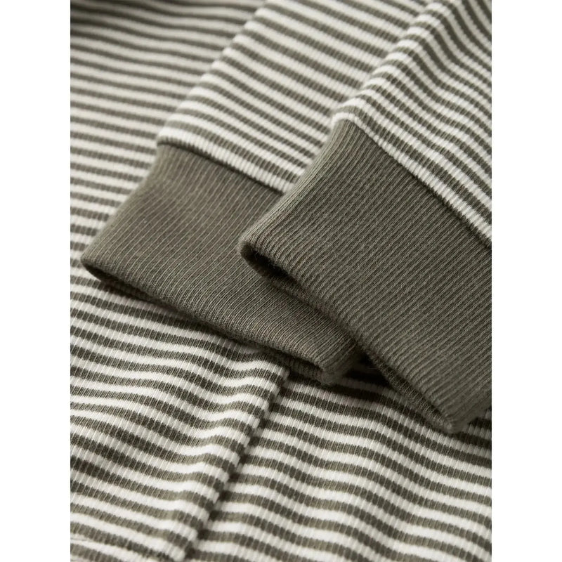 Name it Natsæt STRIPE - Dusty Olive-Nattøj-Name it-Ollifant.dk