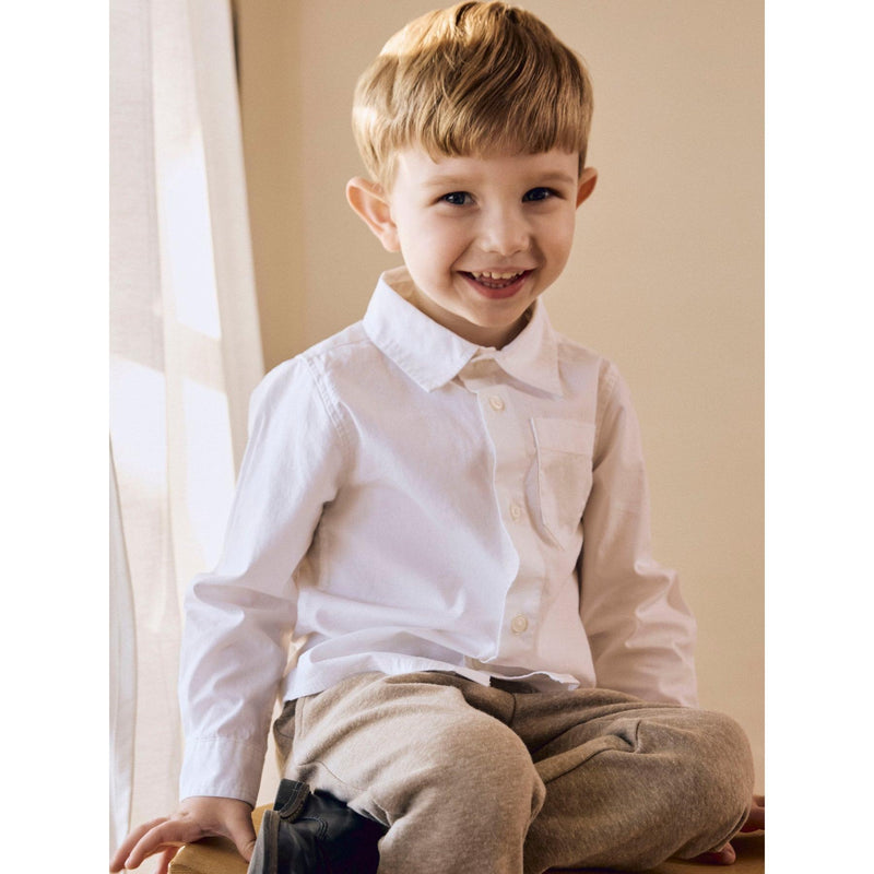 Name it Skjorte FESHIRT - Bright White-Skjorte-Name it-Ollifant.dk