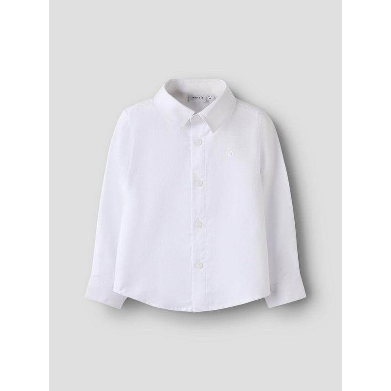 Name it Skjorte FESHIRT - Bright White-Skjorte-Name it-Ollifant.dk
