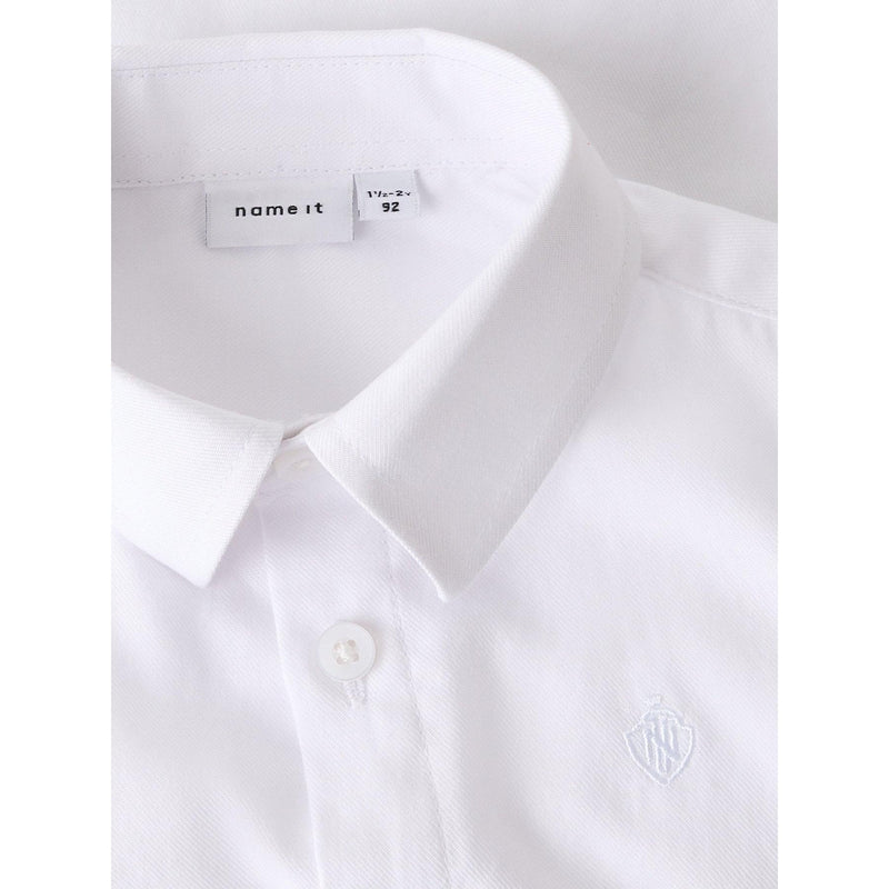 Name it Skjorte FESHIRT - Bright White-Skjorte-Name it-Ollifant.dk