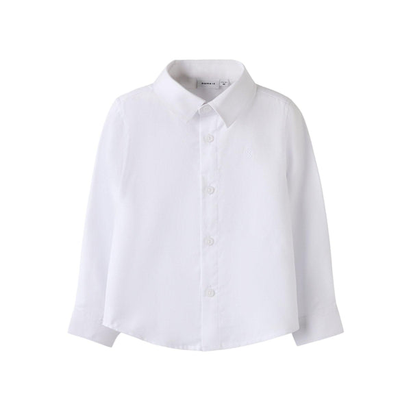Name it Skjorte FESHIRT - Bright White-Skjorte-Name it-Ollifant.dk