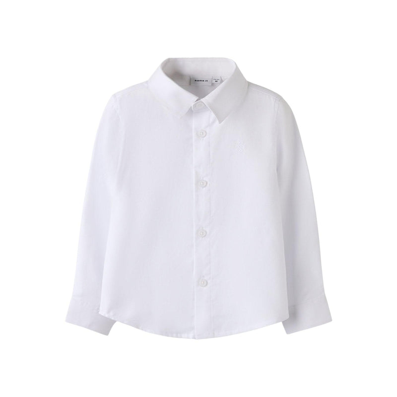 Name it Skjorte FESHIRT - Bright White-Skjorte-Name it-Ollifant.dk