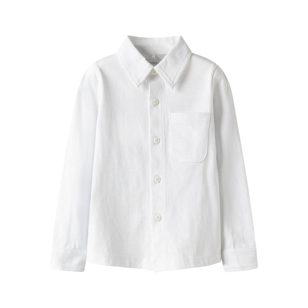 Name it Skjorte RONALO - Bright White-Skjorte-Name it-Ollifant.dk