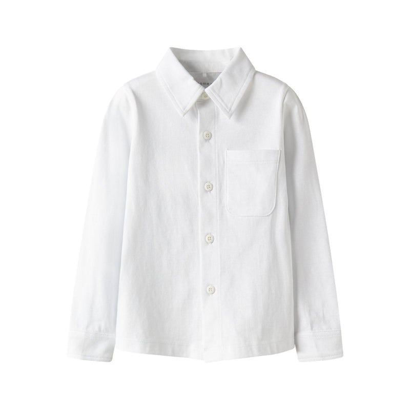 Name it Skjorte RONALO - Bright White-Skjorte-Name it-Ollifant.dk