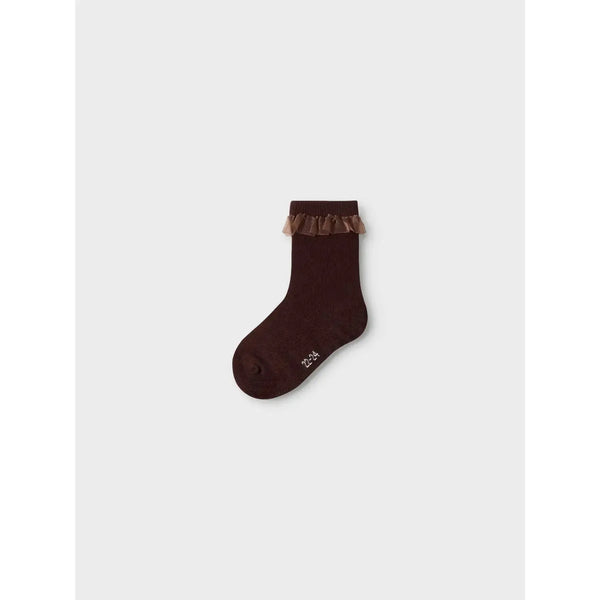 Name it strømper 3pak LOCKA - Burnished Lilac, Cloud dancer, Seal brown-Strømper-Name it-Ollifant.dk