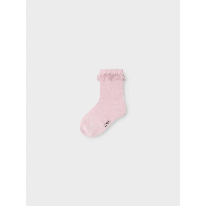 Name it strømper 3pak LOCKA - Burnished Lilac, Cloud dancer, Seal brown-Strømper-Name it-Ollifant.dk