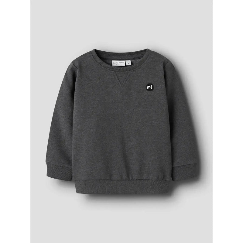 Name it Sweater VIMO NOOS - Dark grey melange-Sweater-Name it-Ollifant.dk