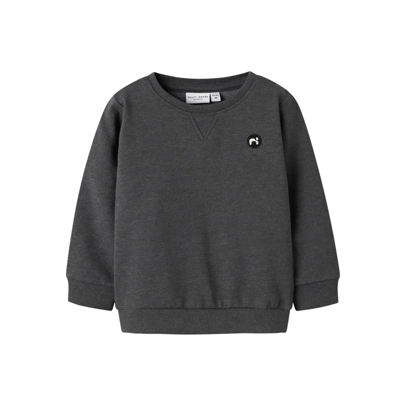 Name it Sweater VIMO NOOS - Dark grey melange-Sweater-Name it-Ollifant.dk