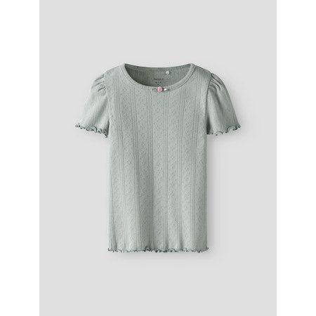 Name it T-shirt JSILKE - Aqua Grey-t-shirt-Name it-Ollifant.dk