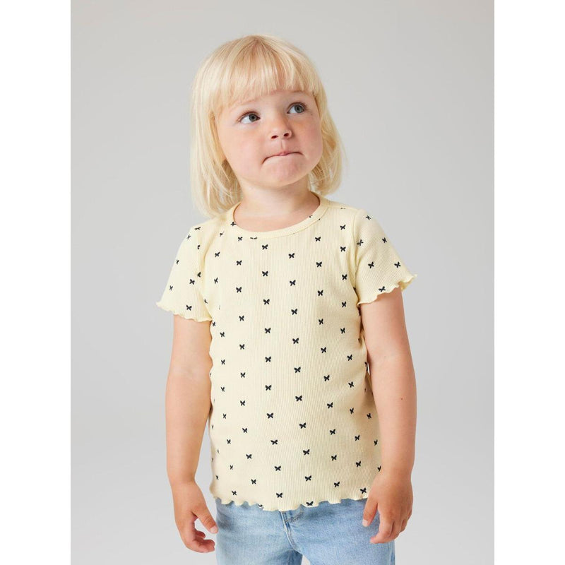 Name it T-shirt KARLIA - Double Cream-t-shirt-Name it-Ollifant.dk