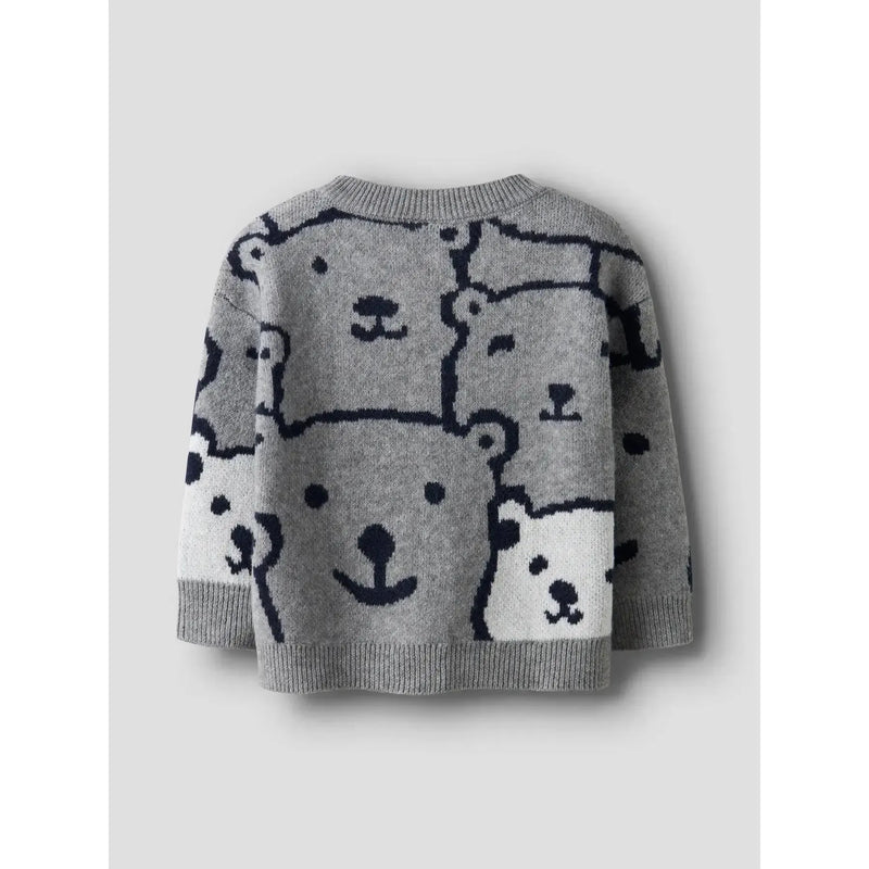 Name it trøje SAVEL - Grey Melange-Trøje-Name it-Ollifant.dk