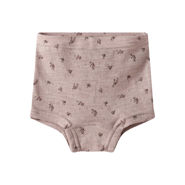 Name it underbukser WANG ULD NOOS - Grey Small Flowers-undertøj-Name it-Ollifant.dk