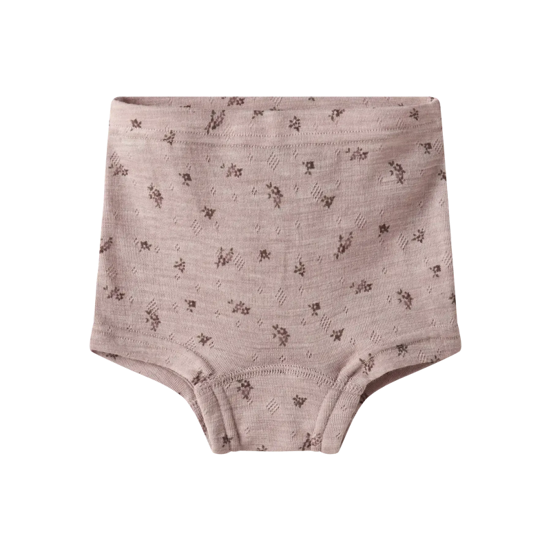 Name it underbukser WANG ULD NOOS - Grey Small Flowers-undertøj-Name it-Ollifant.dk