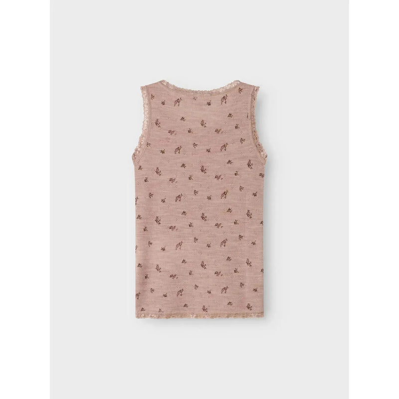 Name it Undertrøje WANG ULD NOOS - Grey Small Flowers-undertøj-Name it-Ollifant.dk