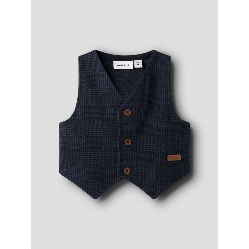 Name it Vest ROBINO - Navy Blazer/Chech-Vest-Name it-Ollifant.dk