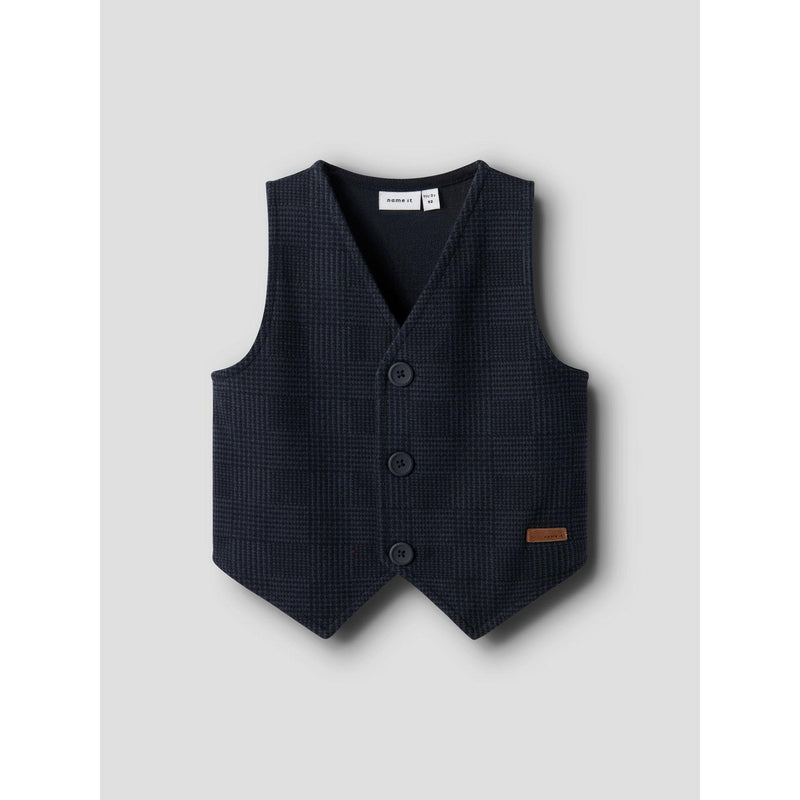 Name it Vest ROBINO - Navy blazer/Chech-Vest-Name it-Ollifant.dk