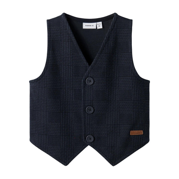 Name it Vest ROBINO - Navy blazer/Chech-Vest-Name it-Ollifant.dk