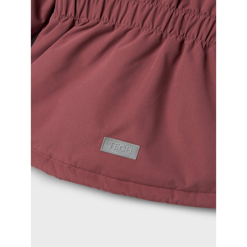Name it vinterjakke SNOW05 FRILL - Rose Brown-Jakke-Name it-Ollifant.dk
