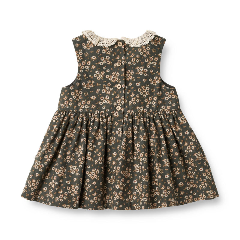 Wheat - Dress Elma Sleeveless - Black Coal Flowers-Kjole-Wheat-Ollifant.dk