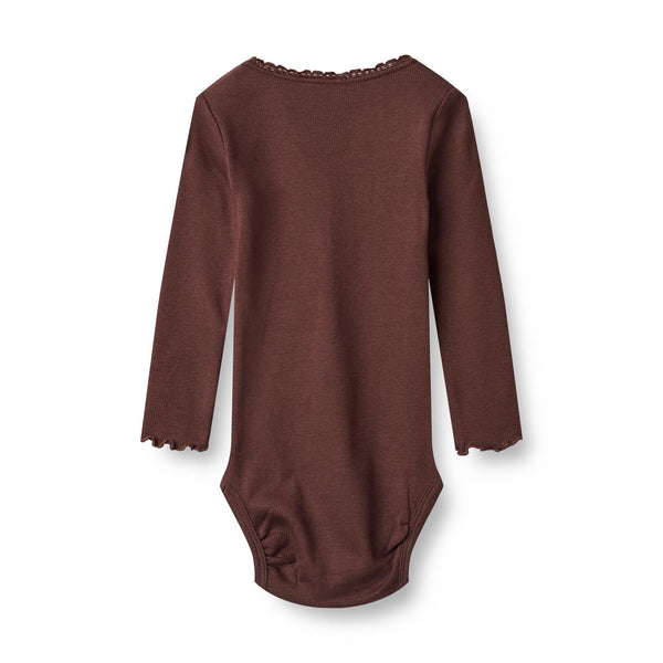Wheat rib body LOTTA - aubergine-Body-Wheat-Ollifant.dk
