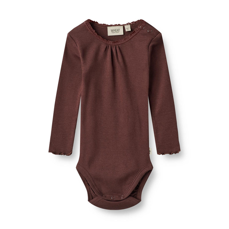 Wheat rib body LOTTA - aubergine-Body-Wheat-Ollifant.dk