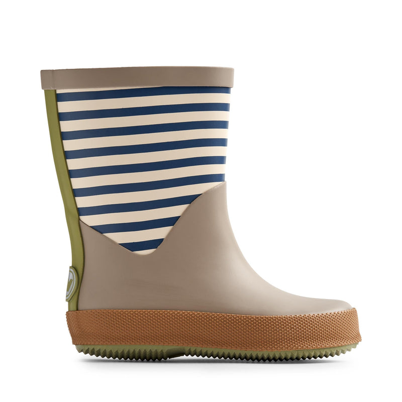 wheat - Rubber Boot Juno - blue stripe-Gummistøvler-Wheat-Ollifant.dk