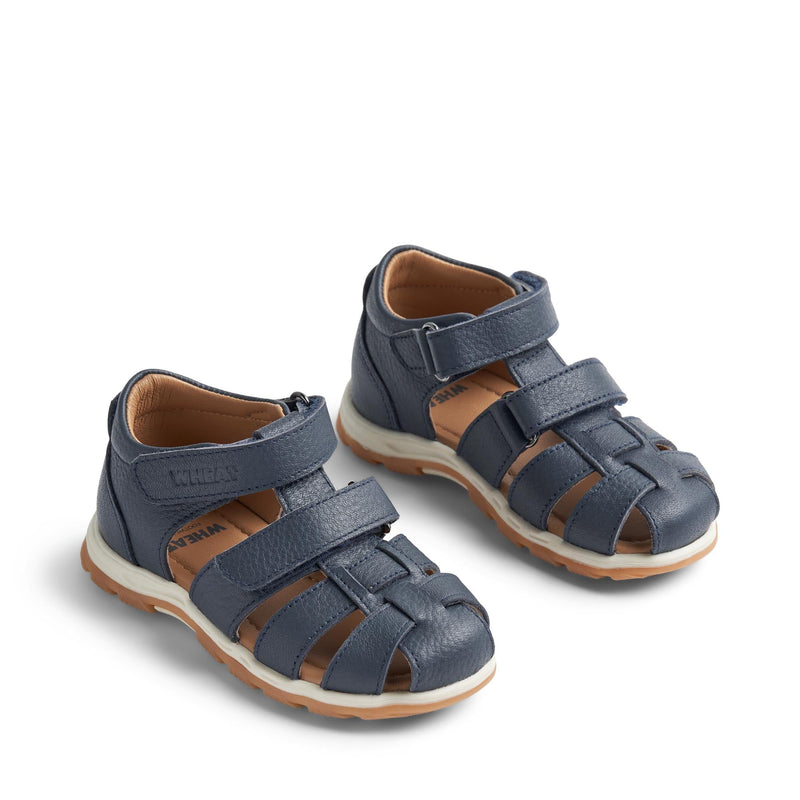 wheat - Sandal Closed Toe Frei S - navy-Sandaler-Wheat-Ollifant.dk