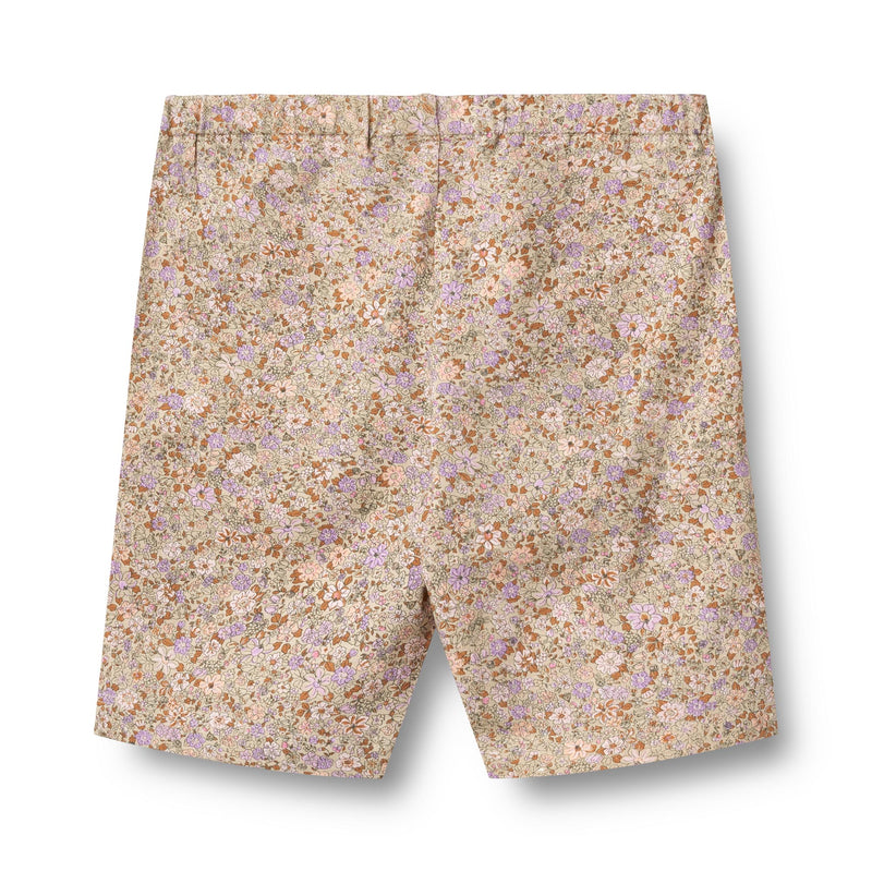 Wheat Shorts ANNE - lilac flower meadow-Shorts-Wheat-Ollifant.dk